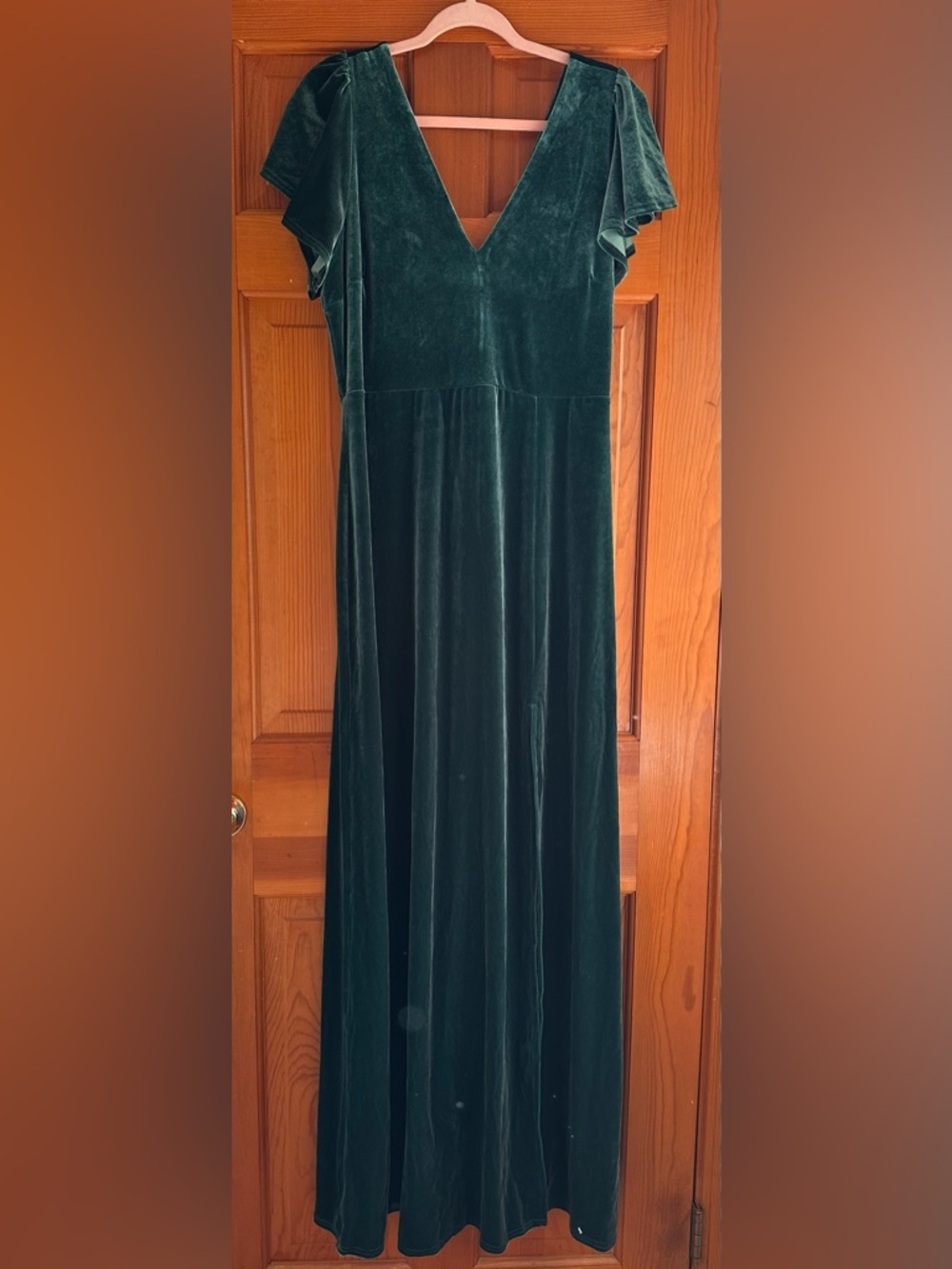 NWT Birdy Grey Hannah Velvet Maxi Dress Emerald Green - Picture 6 of 15